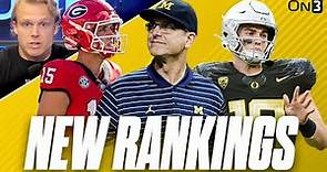 NEW College Football Playoff Rankings | UGA, Michigan, Ohio State, Florida State, Oregon