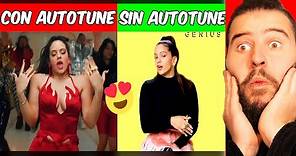 Canciones CON AUTOTUNE vs SIN AUTOTUNE | Versión Latina