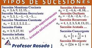 TIPOS DE SUCESIONES \Clases de sucesiones