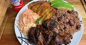LET’S COOK WITH ME || OVEN JERK CHICKEN | RICE & PEAS | COLESLAW | PLANTAINS || TERRI-ANN’S KITCHEN