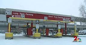 Ted Stevens Anchorage International Airport parking garage limiting spaces