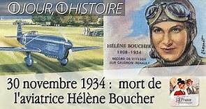 30 novembre 1934 : l’aviatrice Hélène Boucher, 26 ans, se tue dans l’accident de son appareil