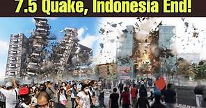 🔴LIVE FOOTAGE! Indonesia deadly earthquake today| 7.5 Magnitude Hit Indonesia's