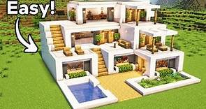 Minecraft: Ultimate Modern House Tutorial🏠
