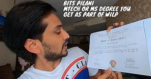 WILP (Work Integrated Learning Program) Bits Pilani MTech Degree | With English Subtitles.