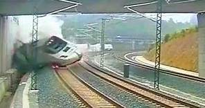 Así fue el momento del accidente de tren en Galicia