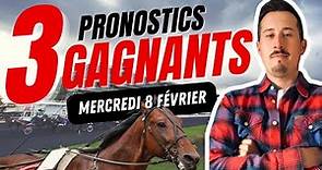 100% PRONOSTIC : Les 3 CHEVAUX du JOUR |Mercredi 8 Février @GenybetTurf