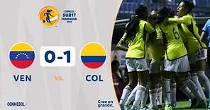 VENEZUELA vs. COLOMBIA [0-1] | RESUMEN | CONMEBOL SUB17 FEM | FASE DE GRUPOS