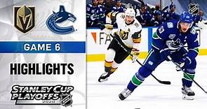 NHL Highlights | Second Round, Gm6: Golden Knights @ Canucks - Sept. 03, 2020