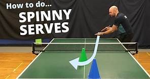 How to get more spin on your serves