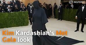 Kim Kardashian dresses entirely in black at Met Gala