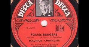 Maurice Chevalier " Folies-Bergère " 1948
