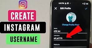 How to Create instagram Username || instagram Username Tutorial