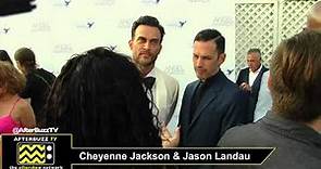 Cheyenne Jackson and Jason Landau at 2018 Angel Awards
