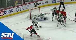Alex DeBrincat Scores His 30th Goal Of The Year Against The Stars