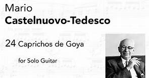 Mario Castelnuovo-Tedesco: 24 Caprichos de Goya, for Guitar (Score video)