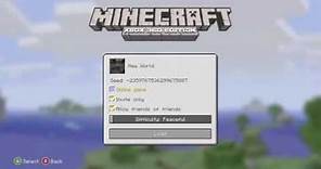 Minecraft:Xbox360 Edition how to play two player split screen