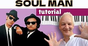 Soul Man, Piano Tutorial, Blues Brothers Classic