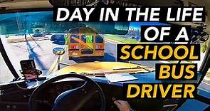 Day in the life of a School Bus Driver! (POV Driving)
