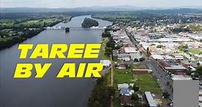 Aerial vision of Taree NSW Australia, Best Aussie river towns by air. 2021