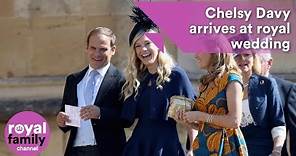 Prince Harry's ex, Chelsy Davy, arrives at royal wedding