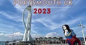 Portsmouth UK 4k. Southsea Beach & Castle, Portsmouth Harbour 2023.