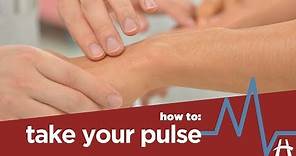 How to take your pulse