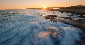 Sunset Swell 🌊 🌅 Cinematic FPV | Gloucester MA Eastern Point Lighthouse