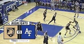 Army vs. Air Force Basketball Highlights (2018-19) | Stadium