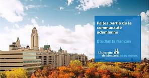 Étudiants français, faites partie de la communauté de l’Université de Montréal !