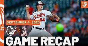Orioles vs. Angels Game Recap (9/4/23) | MLB Highlights | Baltimore Orioles