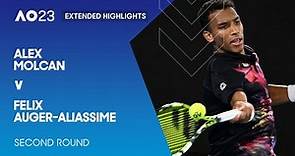 Alex Molcan v Felix Auger-Aliassime Extended Highlights | Australian Open 2023 Second Round