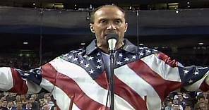 2001 WS Gm4: Lee Greenwood sings "God Bless the USA"