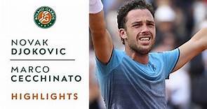 Novak Djokovic vs Marco Cecchinato - Quarterfinals Highlights I Roland-Garros 2018