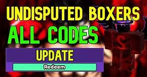ALL Undisputed Boxers CODES | Roblox Undisputed Boxers Codes (April 2023)
