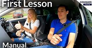Beginner's First Driving Lesson. Harder or Easier than Expected?