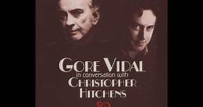 Gore Vidal with Christopher Hitchens in Berkeley Community Theatre, March 11, 1999