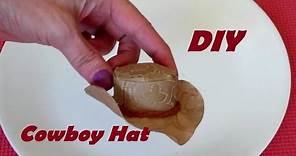 How to make cowboy hat for dolls easy.