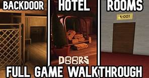 ROBLOX DOORS - The Backdoor + The Hotel + The Rooms - Full Walkthrough
