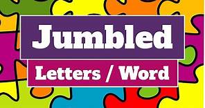 Jumbled Letter / Word | Rules for making meaningful word