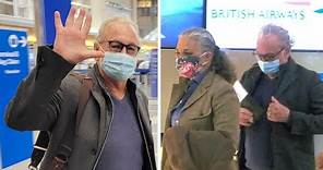 Horror Film Icon Robert Englund Catches A Flight At LAX With Wife Nancy