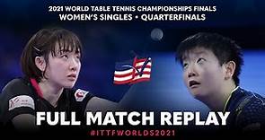 FULL MATCH | SUH Hyowon (KOR) vs SUN Yingsha (CHN) | WS QF | #ITTFWorlds2021
