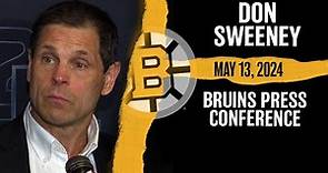 Bruins' GM Don Sweeney Discusses NHL Officiating In Playoffs, Brad Marchand's Injury