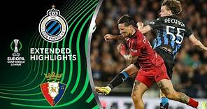 Club Brugge vs. Osasuna: Extended Highlights | UECL Qualifiers - Play-offs | CBS Sports Golazo