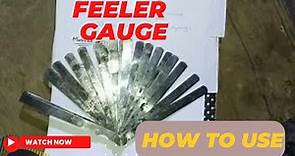 Feeler Gauge || What is Feeler gauge || Working| How to use
