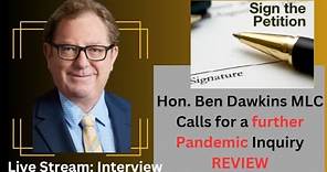 Live Stream: Interview with Hon. Ben Dawkins - MLC