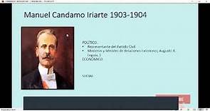 Gobierno de Manuel Candamo de 1903 a 1904 #HistoriadelPerú #MANUELCANDAMO
