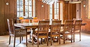 Craftsman Mission Dining Tables Sale 100's STOCKED Solid Quartered White Oak or Cherry!