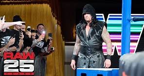 The Undertaker returns: Raw 25, Jan. 22, 2018