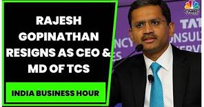 Rajesh Gopinathan Resigns As CEO & MD Of TCS | Mega Churn At TCS | Breaking News | CNBC-TV